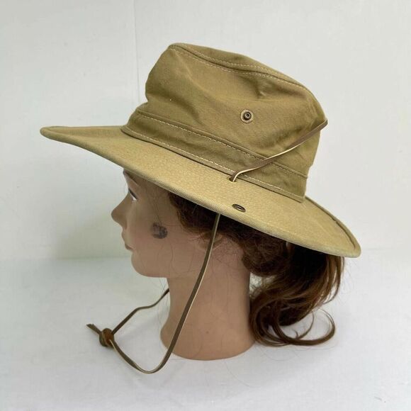 HATQUARTERS USA HENSCHEL AUSSIE BREEZER EARTH SAFARI TAN HAT Size Small - Picture 1 of 9